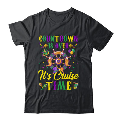 Countdown Is Over Its Cruise Time Funny Cruise Mardi Gras Shirt & Tank Top | teecentury