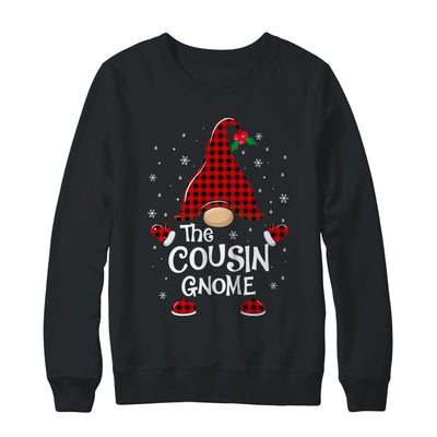 Cousin Gnome Buffalo Plaid Matching Christmas Pajama Gift T-Shirt & Sweatshirt | Teecentury.com