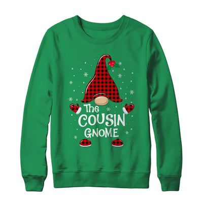 Cousin Gnome Buffalo Plaid Matching Christmas Pajama Gift T-Shirt & Sweatshirt | Teecentury.com