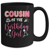 Cousin Of The Birthday Girl Family Donut Birthday Mug | teecentury