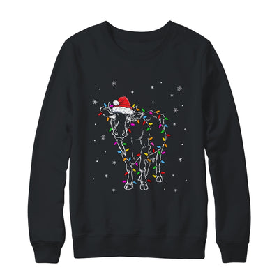 Cow Christmas Light Tree Cow Xmas Snow Lover T-Shirt & Sweatshirt | Teecentury.com