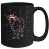 Cow Christmas Light Tree Cow Xmas Snow Lover Mug Coffee Mug | Teecentury.com