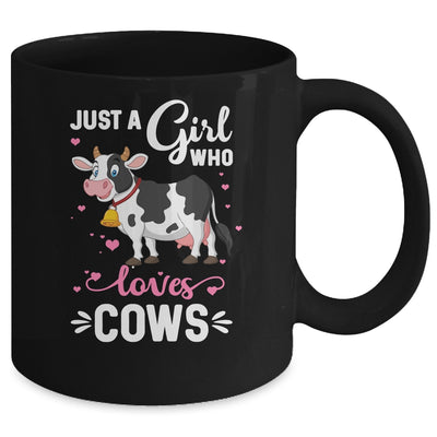 Cow Just A Girl Who Loves Cows Farmer Mug Coffee Mug | Teecentury.com