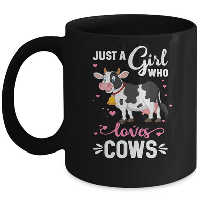 Cow Just A Girl Who Loves Cows Farmer Mug Coffee Mug | Teecentury.com