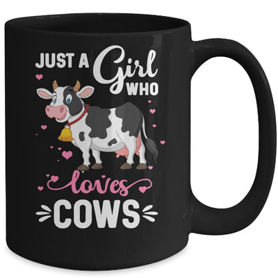 Cow Just A Girl Who Loves Cows Farmer Mug Coffee Mug | Teecentury.com