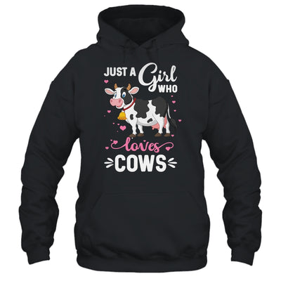 Cow Just A Girl Who Loves Cows Farmer T-Shirt & Tank Top | Teecentury.com