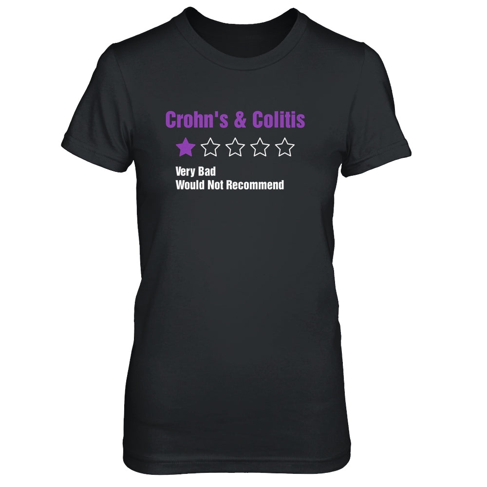 Crohn's And Colitis Awareness Very Bad Would Not Recommend T-Shirt & Hoodie | Teecentury.com