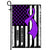 Crohns Disease Awareness America Flag Purple Ribbon Flag | Teecentury.com