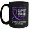 Crohns Disease Awareness Messed With The Wrong Family Support Mug Coffee Mug | Teecentury.com