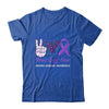 Crohns Disease Awareness Peace Love Cure Leopard T-Shirt & Hoodie | Teecentury.com