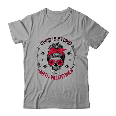 Cupid Is Stupid Anti Valentines Day Skull T-Shirt & Tank Top | Teecentury.com