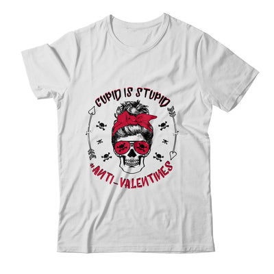 Cupid Is Stupid Anti Valentines Day Skull T-Shirt & Tank Top | Teecentury.com