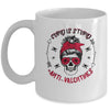 Cupid Is Stupid Anti Valentines Day Skull Mug Coffee Mug | Teecentury.com