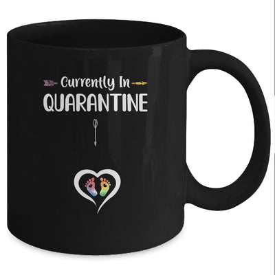 Currently In Quarantine Funny Pregnancy Announcement Mug Coffee Mug | Teecentury.com