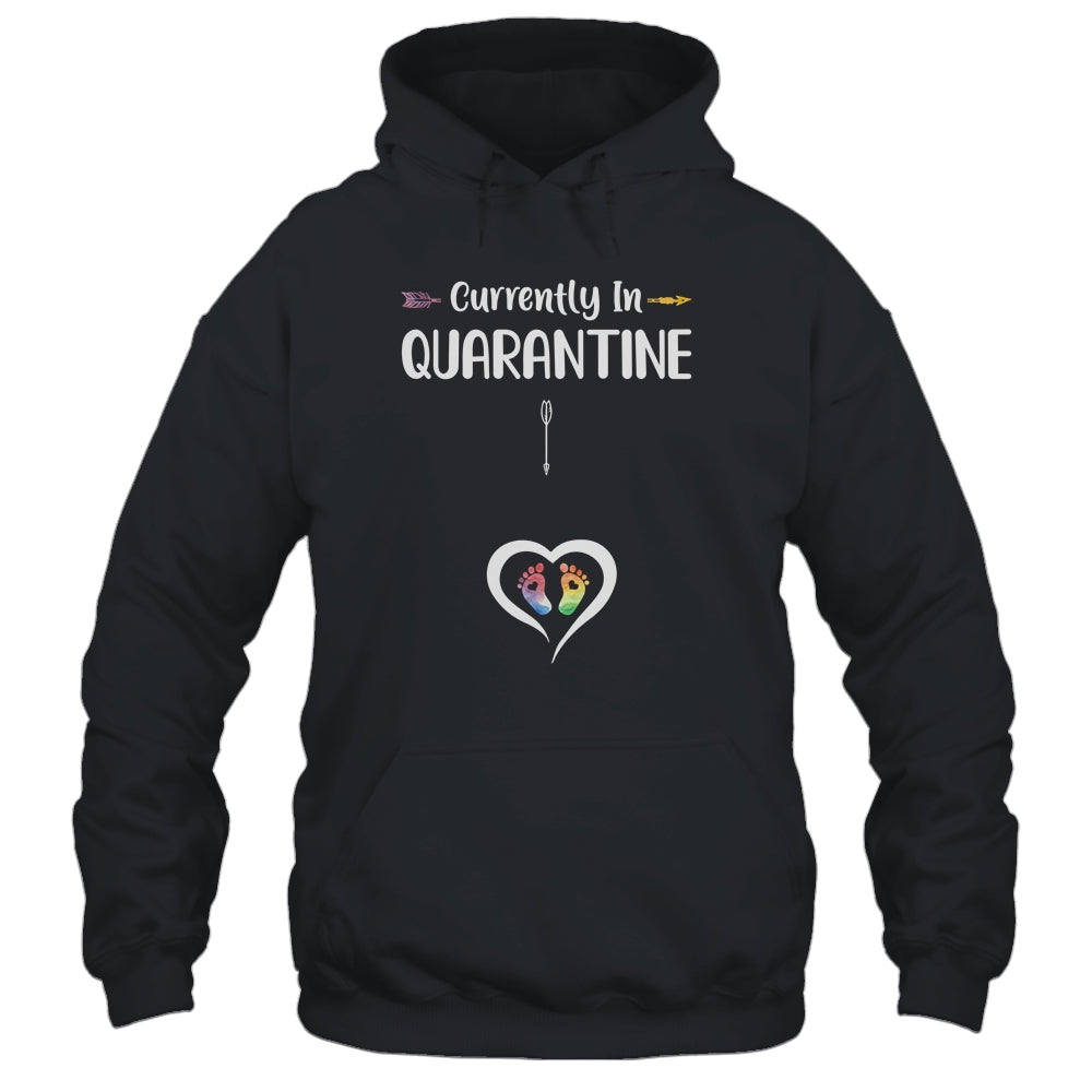 Currently In Quarantine Funny Pregnancy Announcement T-Shirt & Tank Top | Teecentury.com