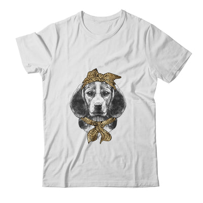 Cute Beagle Mom Leopard Dog Bandana Mother Day Women Girl T-Shirt & Tank Top | Teecentury.com