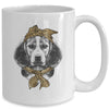 Cute Beagle Mom Leopard Dog Bandana Mother Day Women Girl Mug Coffee Mug | Teecentury.com