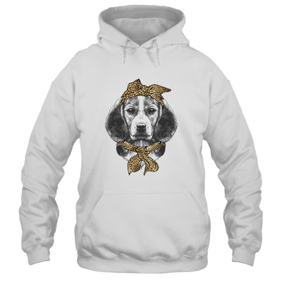 Cute Beagle Mom Leopard Dog Bandana Mother Day Women Girl T-Shirt & Tank Top | Teecentury.com