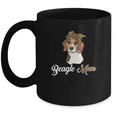 Cute Beagle Mom Leopard Dog Mom Mothers Day Mug Coffee Mug | Teecentury.com