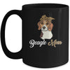 Cute Beagle Mom Leopard Dog Mom Mothers Day Mug Coffee Mug | Teecentury.com