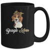 Cute Beagle Mom Leopard Dog Mom Mothers Day Mug Coffee Mug | Teecentury.com