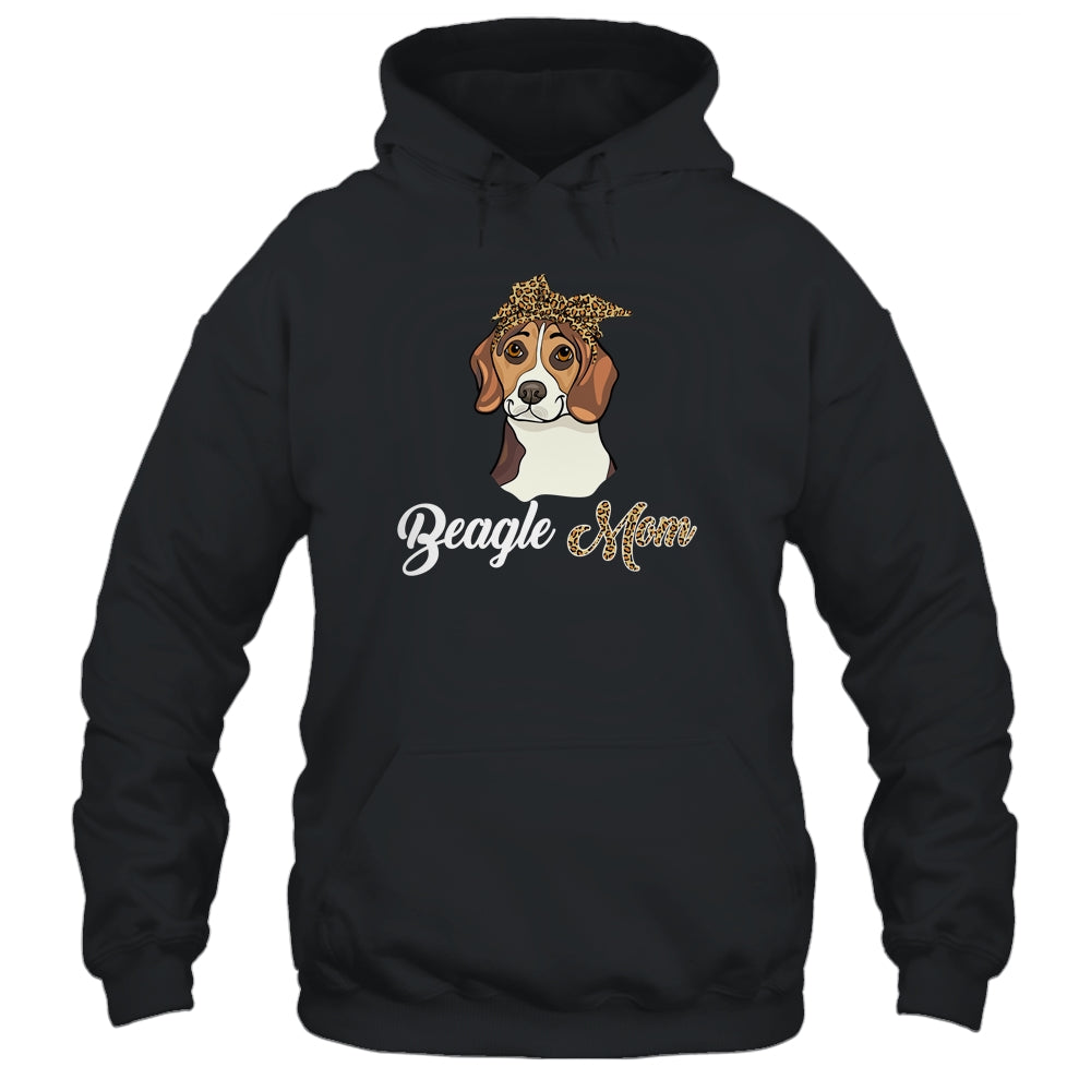 Cute Beagle Mom Leopard Dog Mom Mothers Day T-Shirt & Tank Top | Teecentury.com