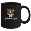 Cute Boston Terrier Mom Leopard Dog Mom Mothers Day Mug Coffee Mug | Teecentury.com