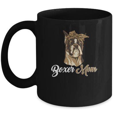 Cute Boxer Mom Leopard Dog Mom Mothers Day Mug Coffee Mug | Teecentury.com