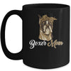 Cute Boxer Mom Leopard Dog Mom Mothers Day Mug Coffee Mug | Teecentury.com