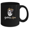 Cute Bulldog Mom Leopard Dog Mom Mothers Day Mug Coffee Mug | Teecentury.com