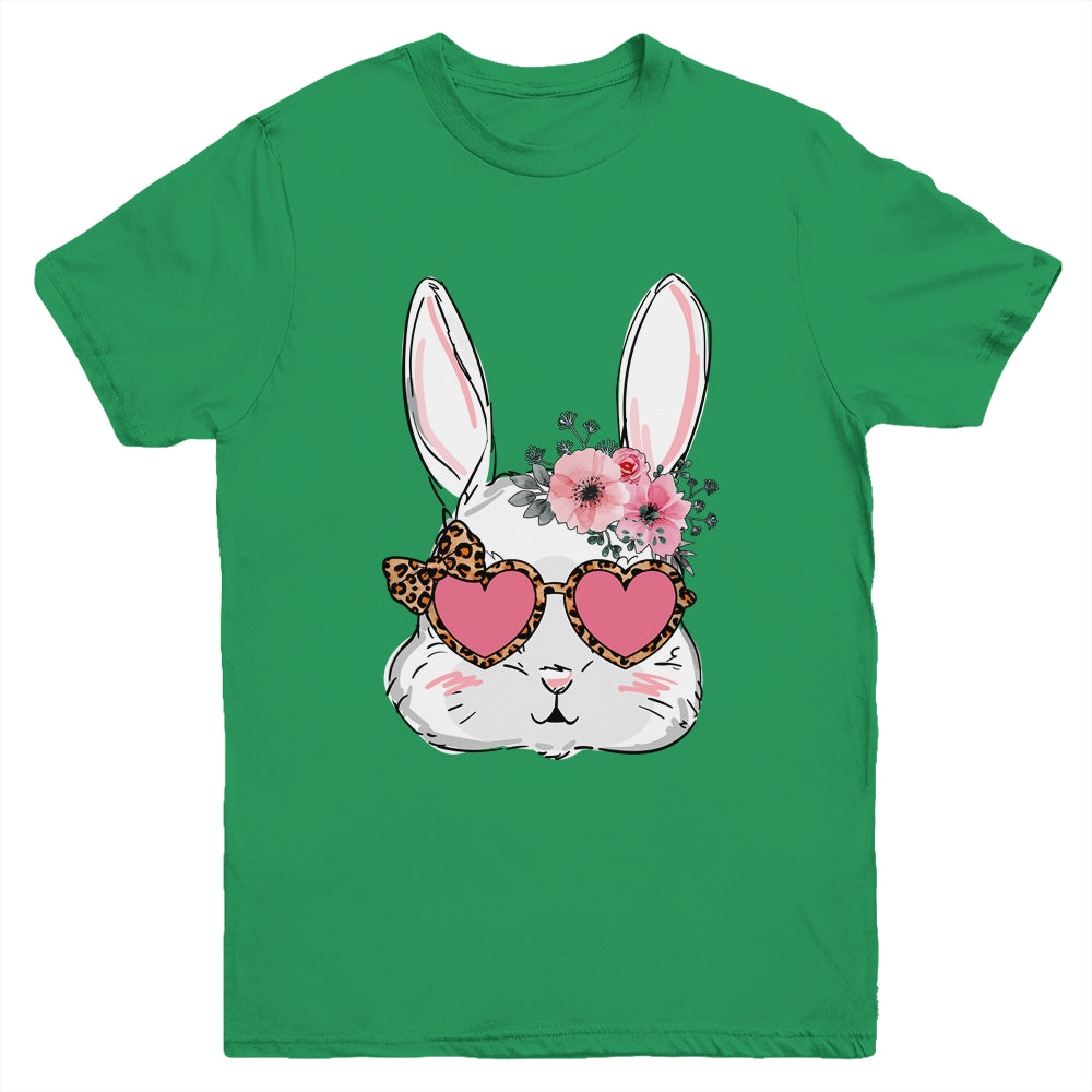 Cute Bunny Face Leopard Glasses Easter For Women Teen Girl Youth Shirt | teecentury