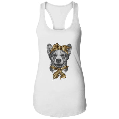 Cute Corgi Mom Leopard Dog Bandana Mother Day Women Girl T-Shirt & Tank Top | Teecentury.com