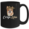 Cute Corgi Mom Leopard Dog Mom Mothers Day Mug Coffee Mug | Teecentury.com