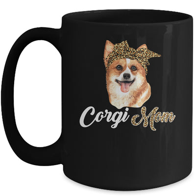 Cute Corgi Mom Leopard Dog Mom Mothers Day Mug Coffee Mug | Teecentury.com