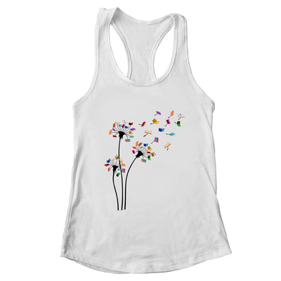 Cute Dandelion Books Flower Fly Reading Fan Club T-Shirt & Tank Top | Teecentury.com