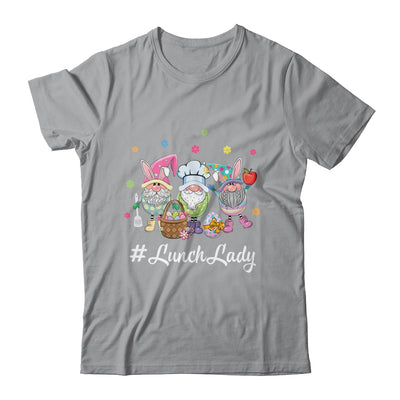 Cute Easter Day Gnome Love Lunch Lady Women Matching Shirt & Hoodie | teecentury