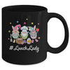 Cute Easter Day Gnome Love Lunch Lady Women Matching Mug | teecentury