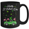 Cute Flamingo Truck Shamrock Green St Patrick Day Lover Mug Coffee Mug | Teecentury.com