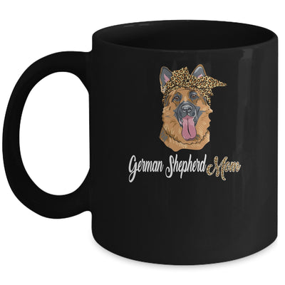 Cute German Shepherd Mom Leopard Dog Mom Mothers Day Mug Coffee Mug | Teecentury.com