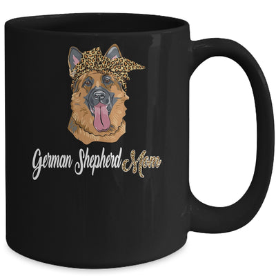 Cute German Shepherd Mom Leopard Dog Mom Mothers Day Mug Coffee Mug | Teecentury.com