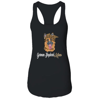 Cute German Shepherd Mom Leopard Dog Mom Mothers Day T-Shirt & Tank Top | Teecentury.com