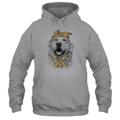 Cute Golden Retriever Mom Leopard Dog Bandana Mother Day Women Girl T-Shirt & Tank Top | Teecentury.com