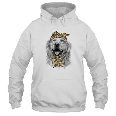 Cute Golden Retriever Mom Leopard Dog Bandana Mother Day Women Girl T-Shirt & Tank Top | Teecentury.com