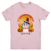 Cute Halloween Witchy Unicorn Halloween Youth Youth Shirt | Teecentury.com