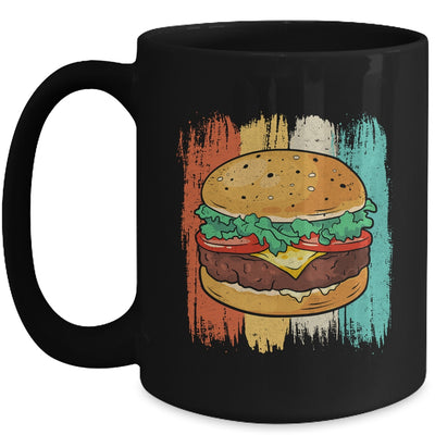 Cute Hamburger Design For Men Women Vintage Hamburger Burger Mug | teecentury