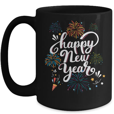 Cute Happy New Year Day Eve Party Fireworks Confetti Costume Mug | teecentury