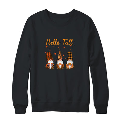 Cute Hello Fall Gnomes Autumn T-Shirt & Sweatshirt | Teecentury.com