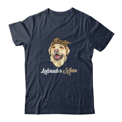 Cute Labrador Mom Leopard Dog Mom Mothers Day T-Shirt & Tank Top | Teecentury.com