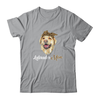 Cute Labrador Mom Leopard Dog Mom Mothers Day T-Shirt & Tank Top | Teecentury.com