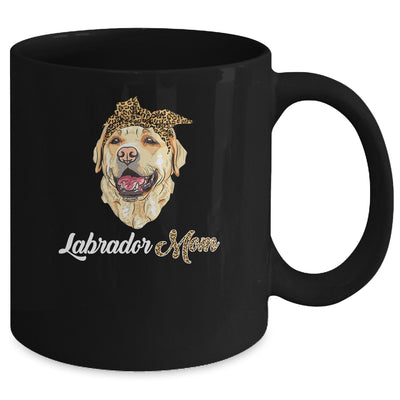 Cute Labrador Mom Leopard Dog Mom Mothers Day Mug Coffee Mug | Teecentury.com